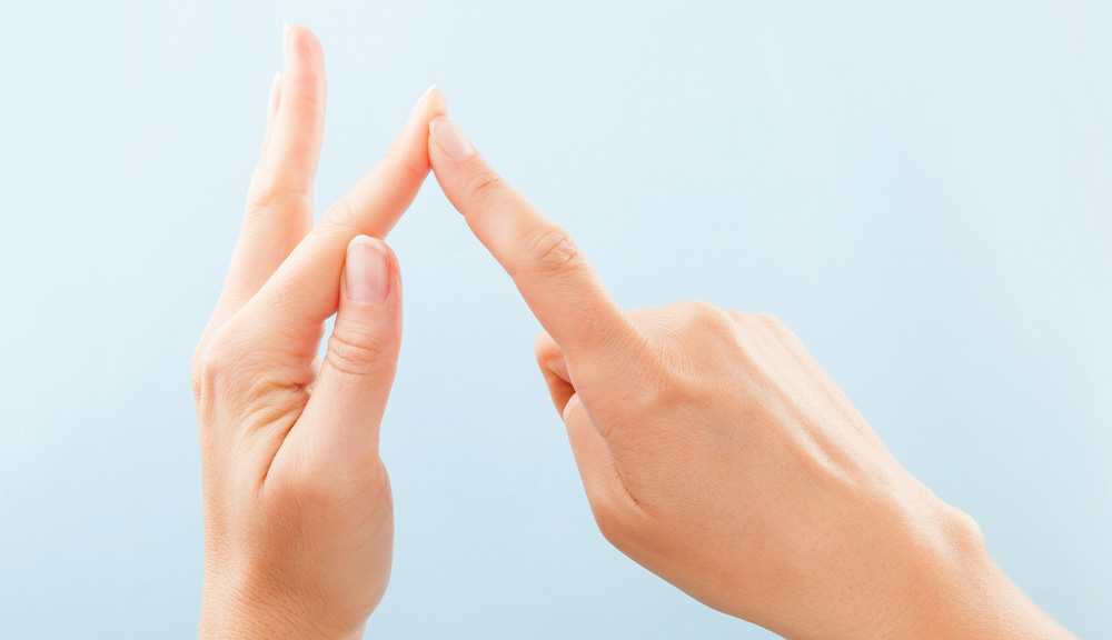 Fingerspelling alphabet.